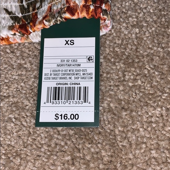 Wild Fable Strapless Printed Scarf Top - Picture 6 of 10